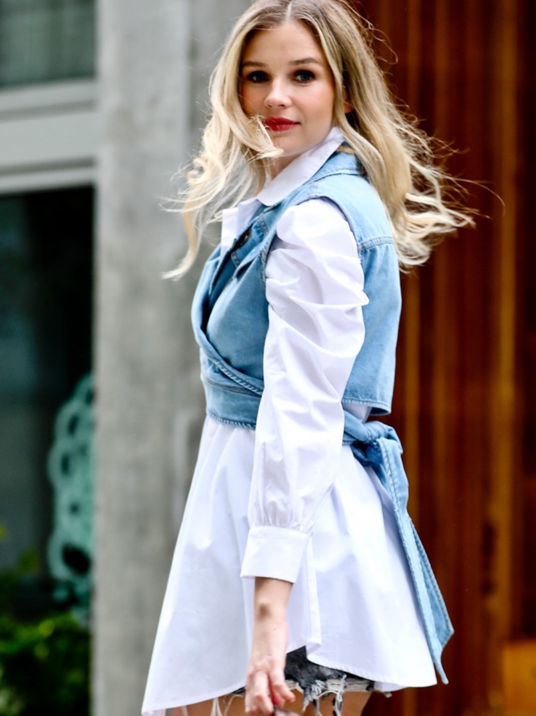 Dawn Denim Mix Tunic + Vest