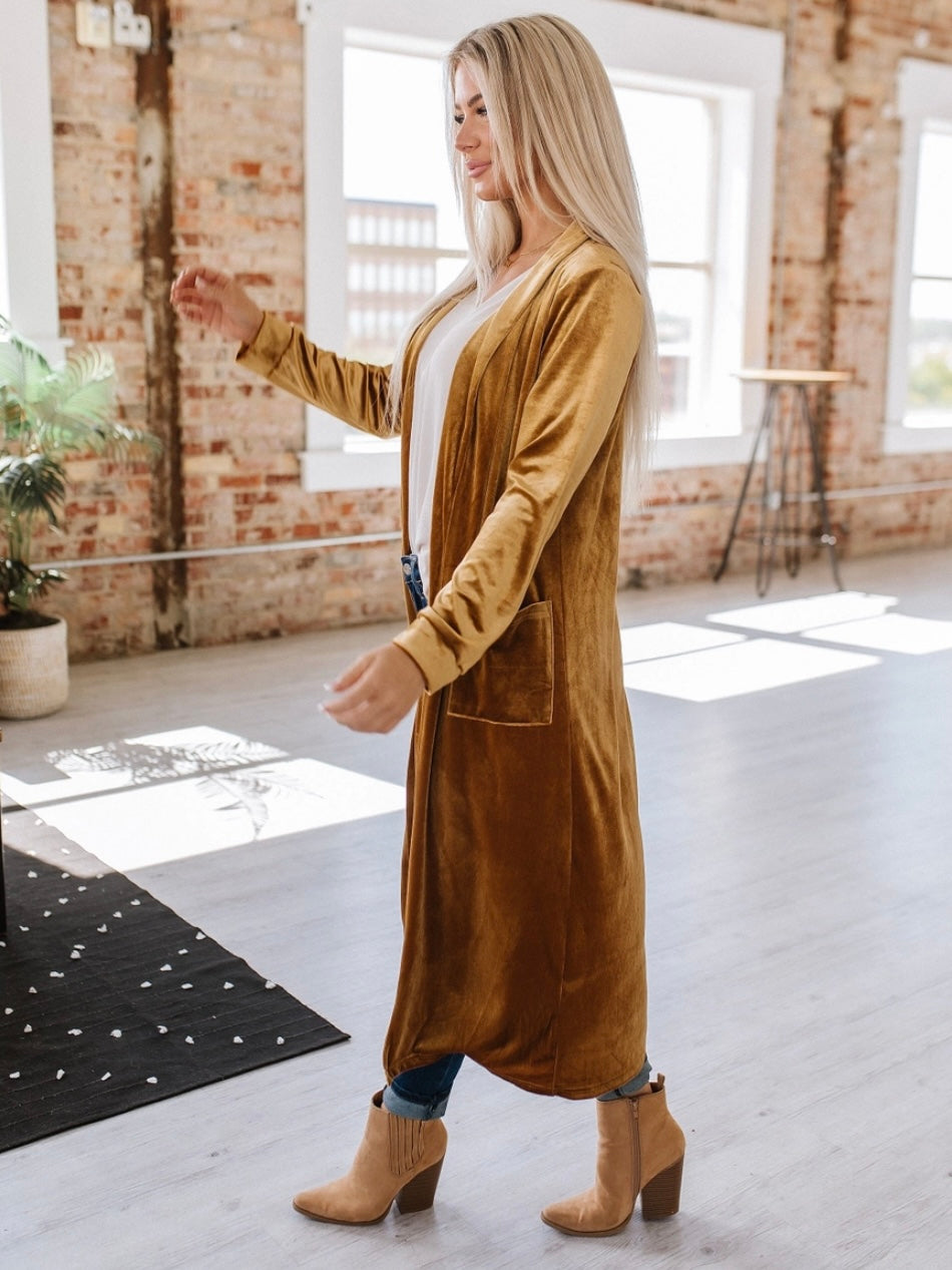 Velvet Vibe Long Duster